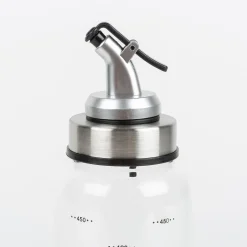 Aceitera con dosificador de acero inoxidable Len