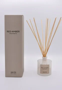 Ambientador en mikado Red Amber 100ml Casa Viva