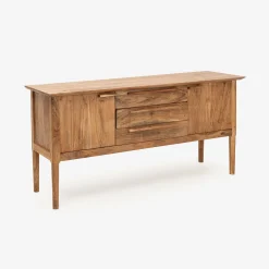 Aparador de madera de acacia Attic 160x45x78cm Clau&Chloe