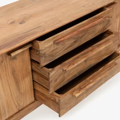 Aparador de madera de acacia Attic 160x45x78cm Clau&Chloe