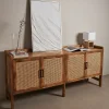 Aparador de madera de mango Merlin 180x42x82cm Clau&Chloe