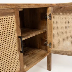 Aparador de madera de mango Merlin 180x42x82cm Clau&Chloe