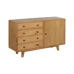 Aparador de madera de mindi 130x40x80cm