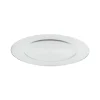 Bajo plato de plástico plateado Ø33cm