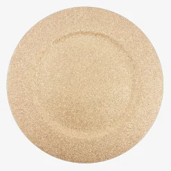 Bajoplato dorado con purpurina Ø33cm