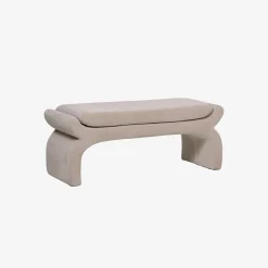 Banco beige Gaspar 112x42x45cm