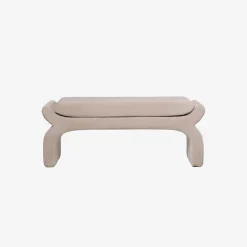 Banco beige Gaspar 112x42x45cm