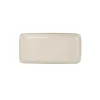 Bandeja para aperitivos de gres blanco Beget 28x14cm