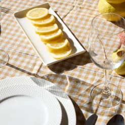 Bandeja para aperitivos rectangular de porcelana Chef 25x12cm