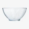 Bol de vidrio transparente Stria 50cl