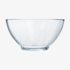 Bol de vidrio transparente Stria 50cl