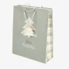 Bolsa de papel para regalo papel gris Nordic XL