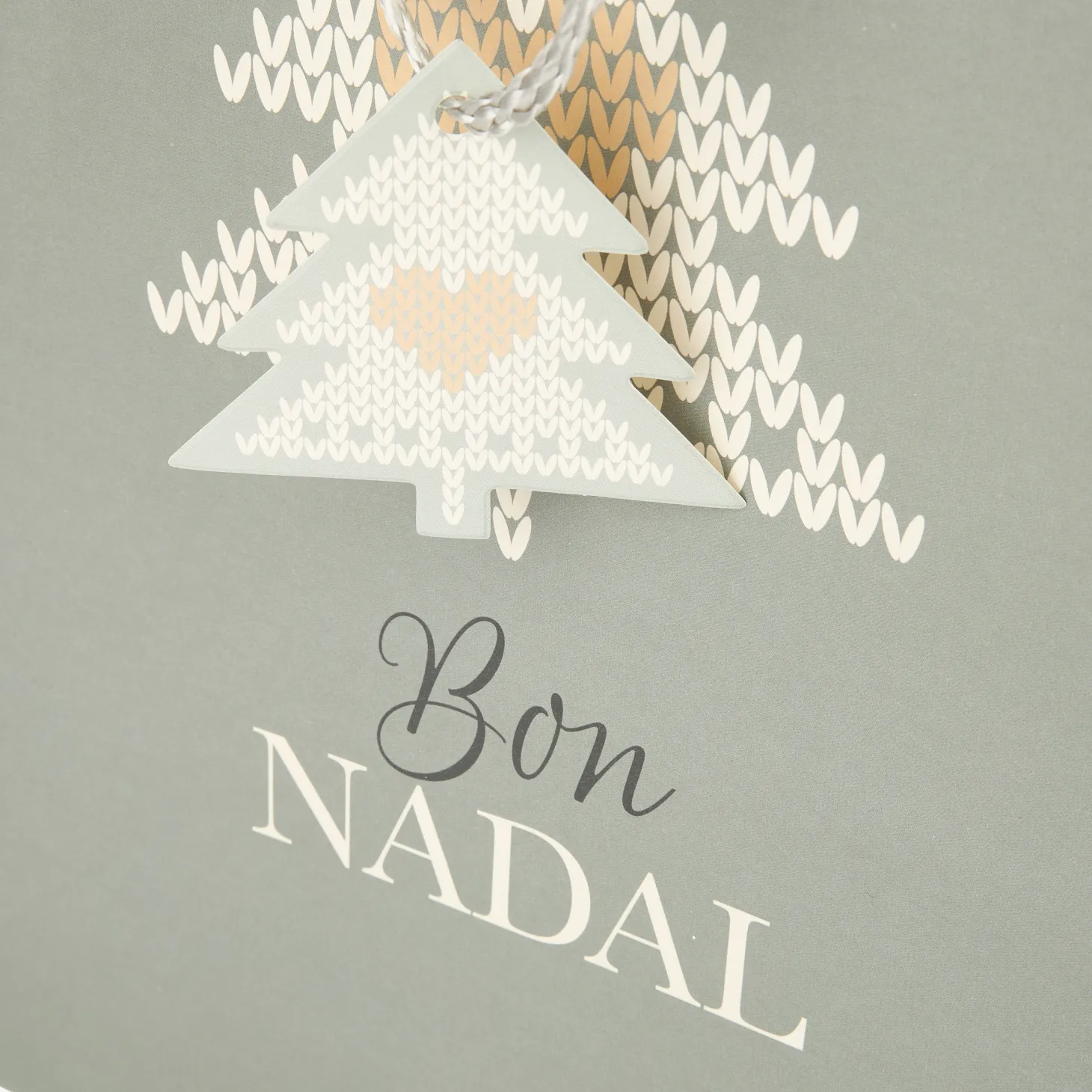 Bolsa de papel para regalo papel gris Nordic XL