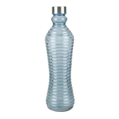 Botella de cristal azul Rustik 1L