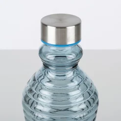 Botella de cristal azul Rustik 1L