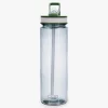 Botella de plástico con pajita 0,7L Tera