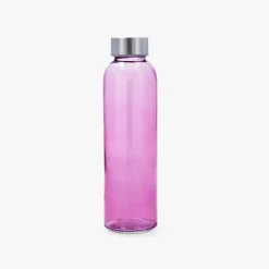Botella de vidrio 0,6L rosa Eira