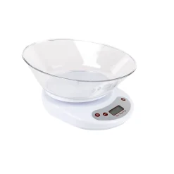 Báscula para cocina con bol de plástico 5kg