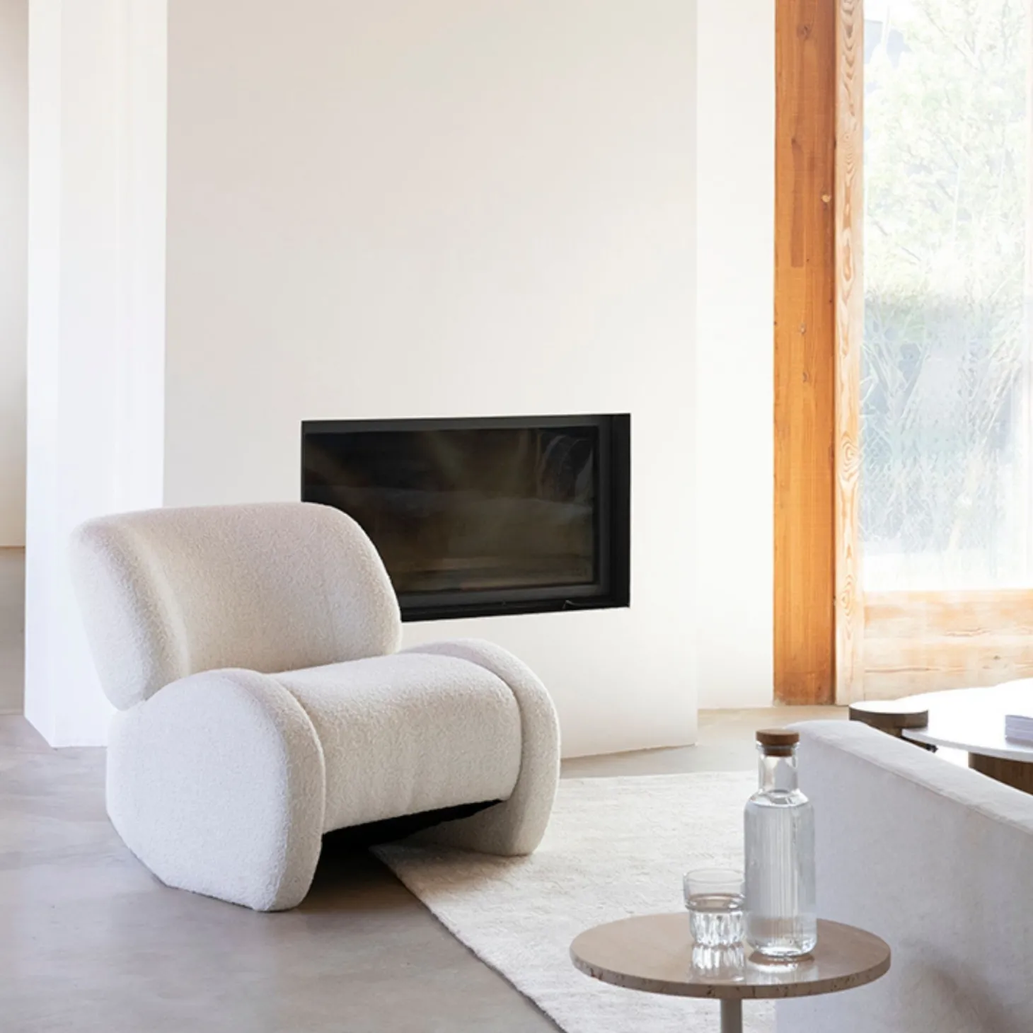 Butaca blanca Telma 82x91x75cm Clau&Chloe