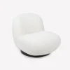 Butaca de borreguito giratoria blanca Pacha 81x95x71cm Clau&Chloe