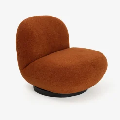 Butaca de borreguito giratoria cobre Pacha 81x95x71 Clau&Chloe
