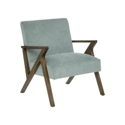 Butaca de madera verde Cintia 82x75x68cm