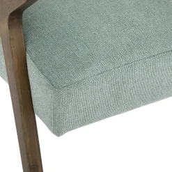 Butaca de madera verde Cintia 82x75x68cm