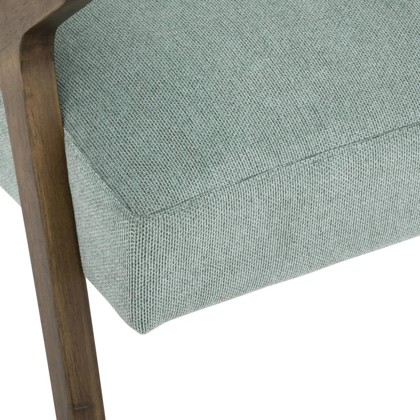 Butaca de madera verde Cintia 82x75x68cm