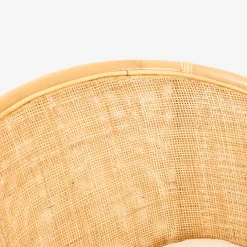 Butaca de ratán beige Milos 76x65x80cm