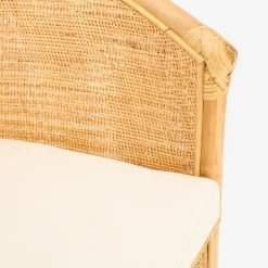 Butaca de ratán beige Milos 76x65x80cm