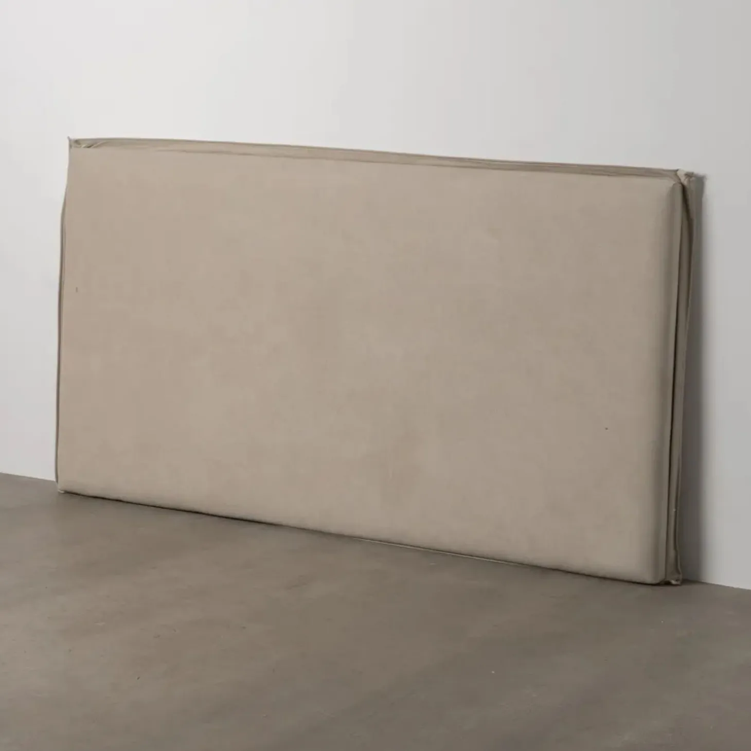 Cabecero tapizado desenfundable beige 190x8x100cm