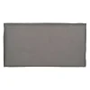 Cabecero tapizado desenfundable gris 190x8x100cm
