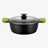 Cacerola alta de aluminio fundido antiadherente apta para inducción Foodie Ø20cm - BRA