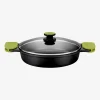 Cacerola baja de aluminio fundido antiadherente apta para inducción Foodie Ø36cm - BRA