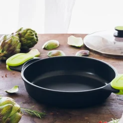 Cacerola baja de aluminio fundido antiadherente apta para inducción Foodie Ø36cm - BRA