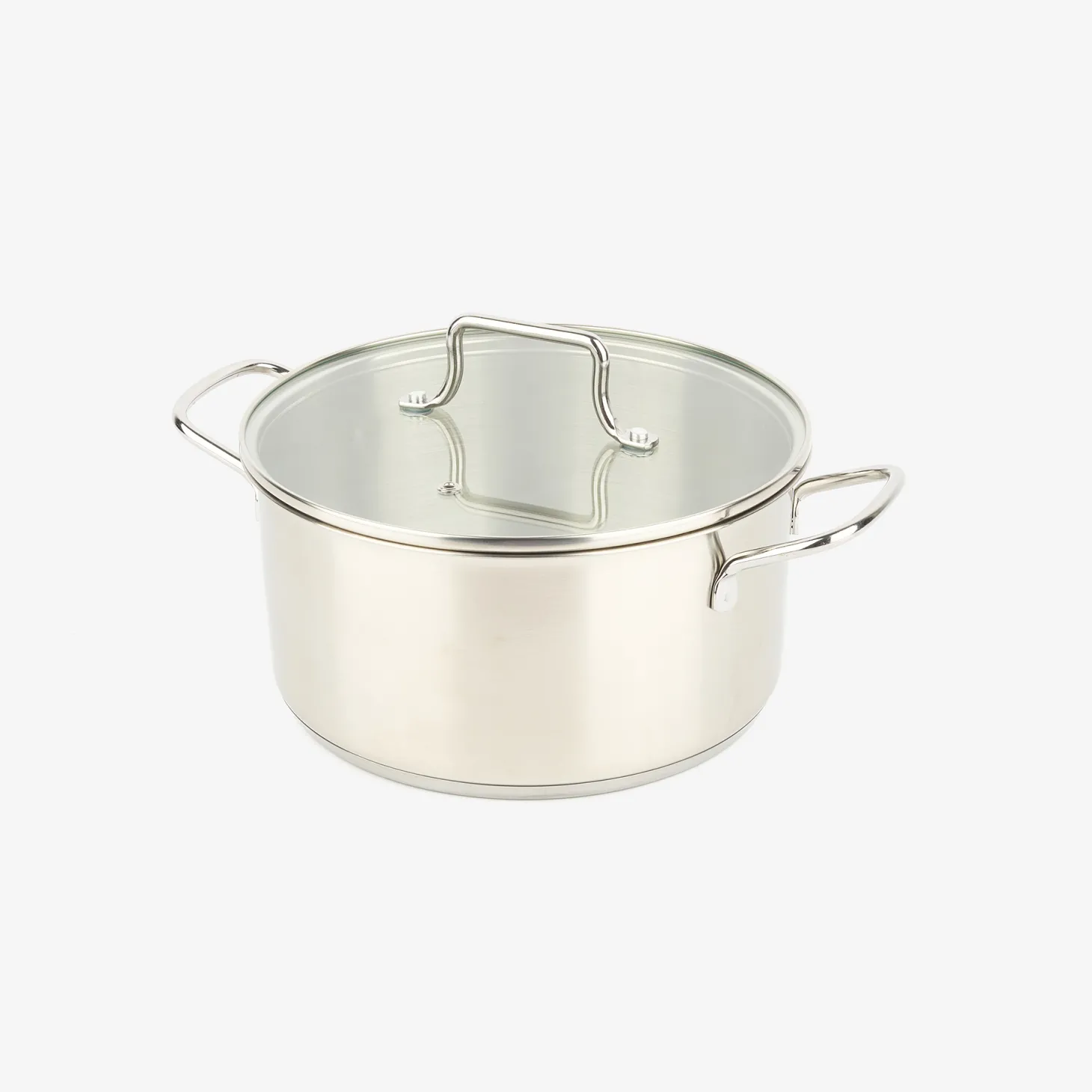 Cacerola de acero inoxidable con tapa Birta Ø20cm - 2,75L