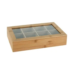 Caja de infusiones de bambú 32x20x7cm