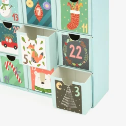 Calendario de adviento de cartón Dibujos Navideños 38cm