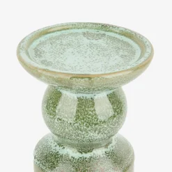 Candelabro de gres verde Narea 24cm