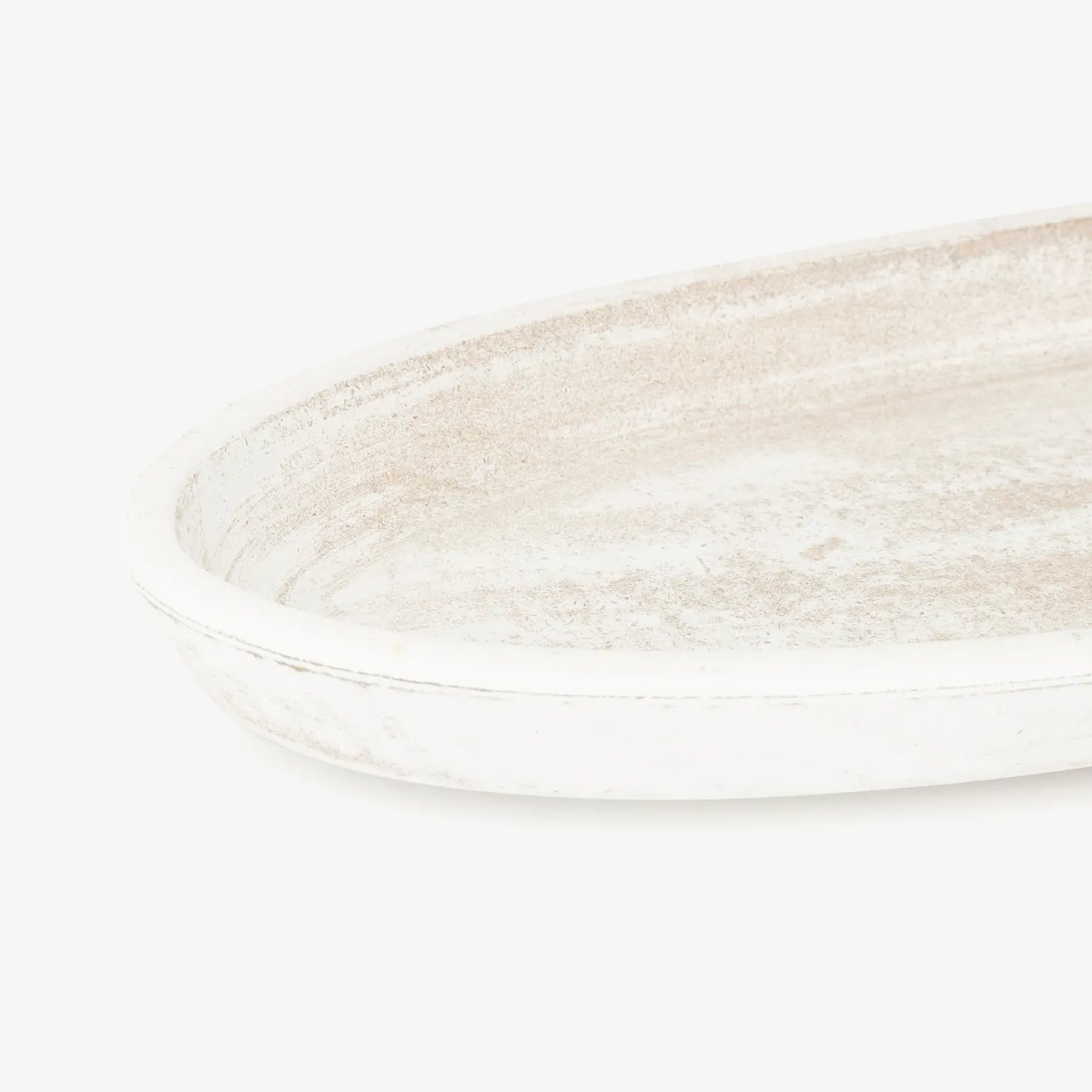 Centro de mesa de madera beige 37x24cm