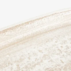 Centro de mesa de madera beige 37x24cm