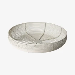 Cesta blanca Ø31x6cm
