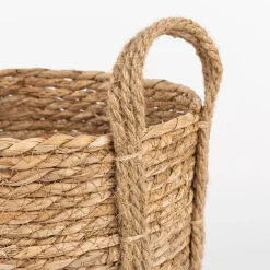 Cesta con asa esparto Magret Ø23x23cm