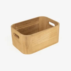 Cesta de madera Kiri 24x16x11cm