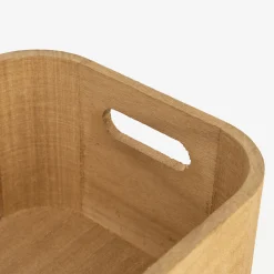 Cesta de madera Kiri 24x16x11cm