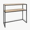 Consola de 2 estantes 78x27x77 Sira