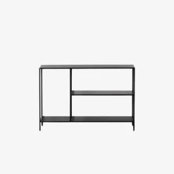 Consola de acero negro acero Calista 120,50x30x81,30cm