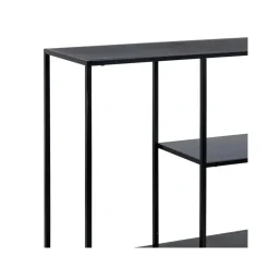 Consola de acero negro acero Calista 120,50x30x81,30cm