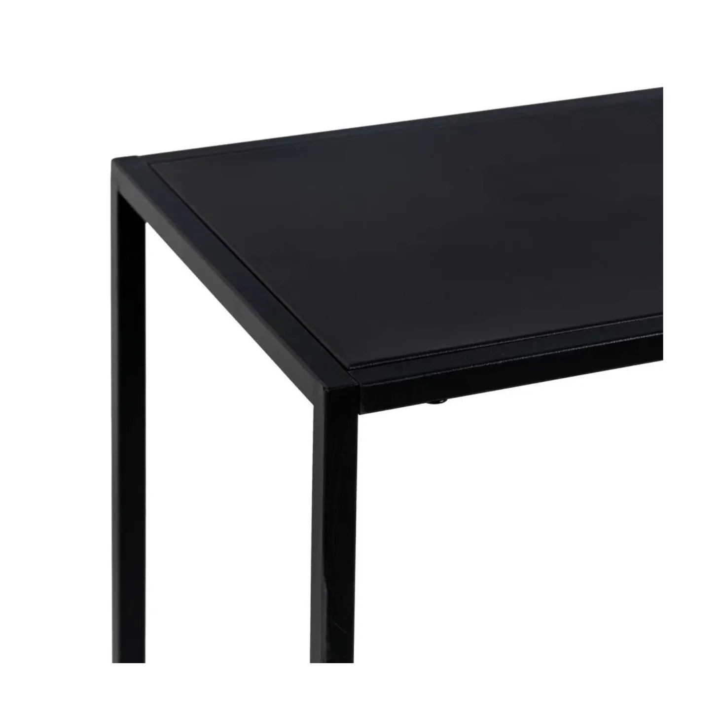Consola de acero negro acero Calista 120,50x30x81,30cm