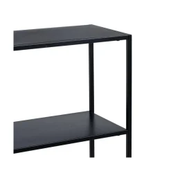 Consola de acero negro acero Calista 120,50x30x81,30cm